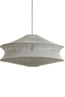 Wiszący abażur TARIDA beżowy 80x42cm