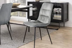 Witryna niska Angus czarna szklana