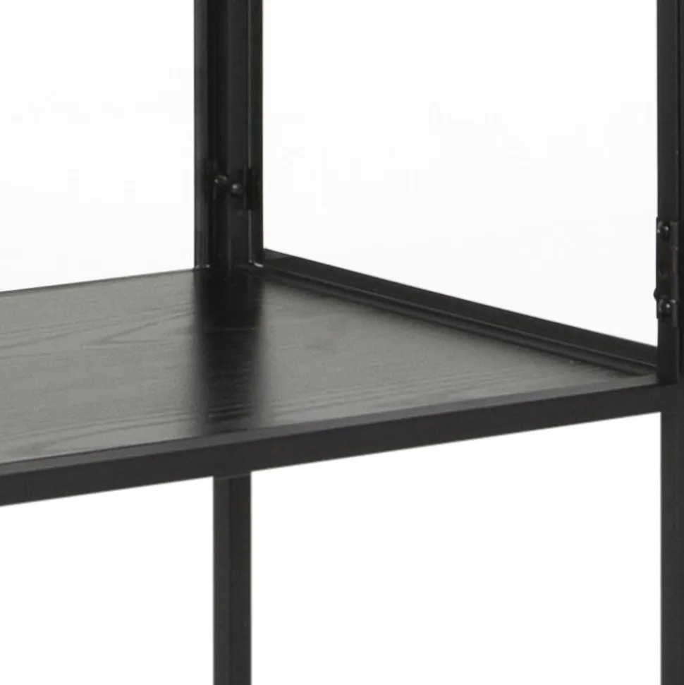 Witryna Seaford czarna wysoka