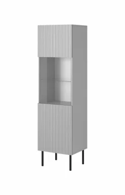 Witryna wąska Harbin szara/czarna