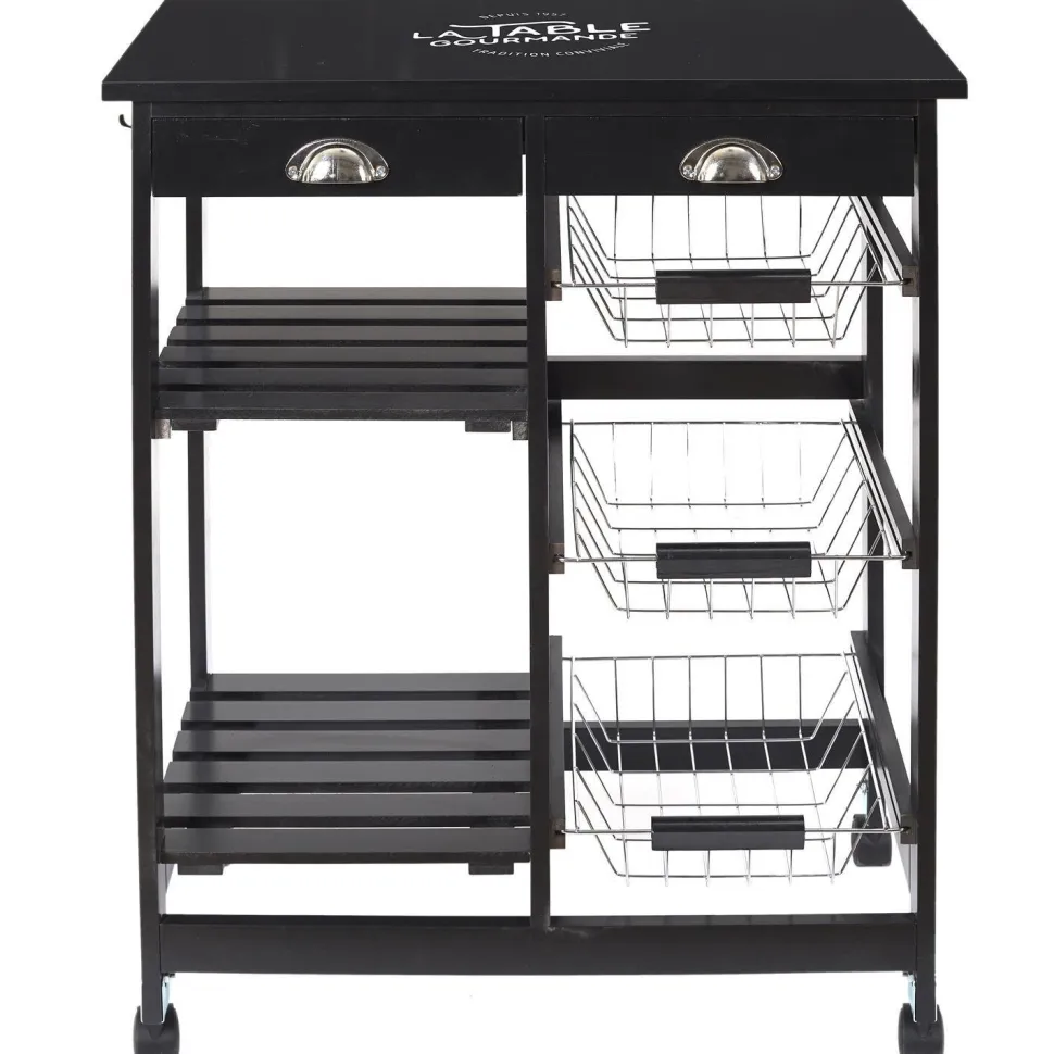 Wózek barek Troy czarny