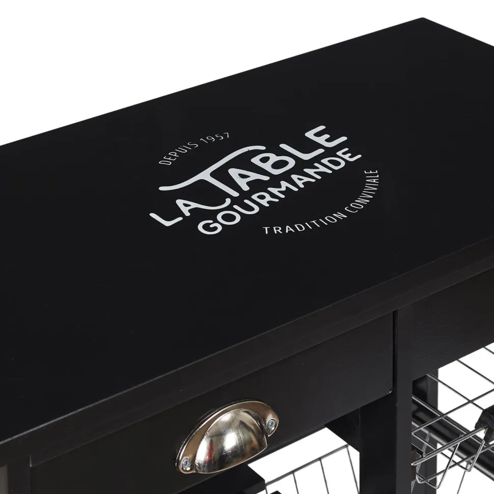 Wózek barek Troy czarny