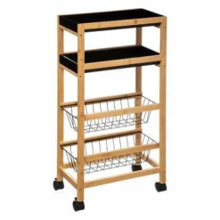 Wózek Blackwood czarny bambus