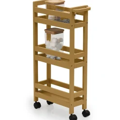 Wózek na kółkach Colors 3-poziomowy       musztardowy