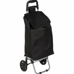 Wózek na zakupy Aquarelle z 2 kołami czarny