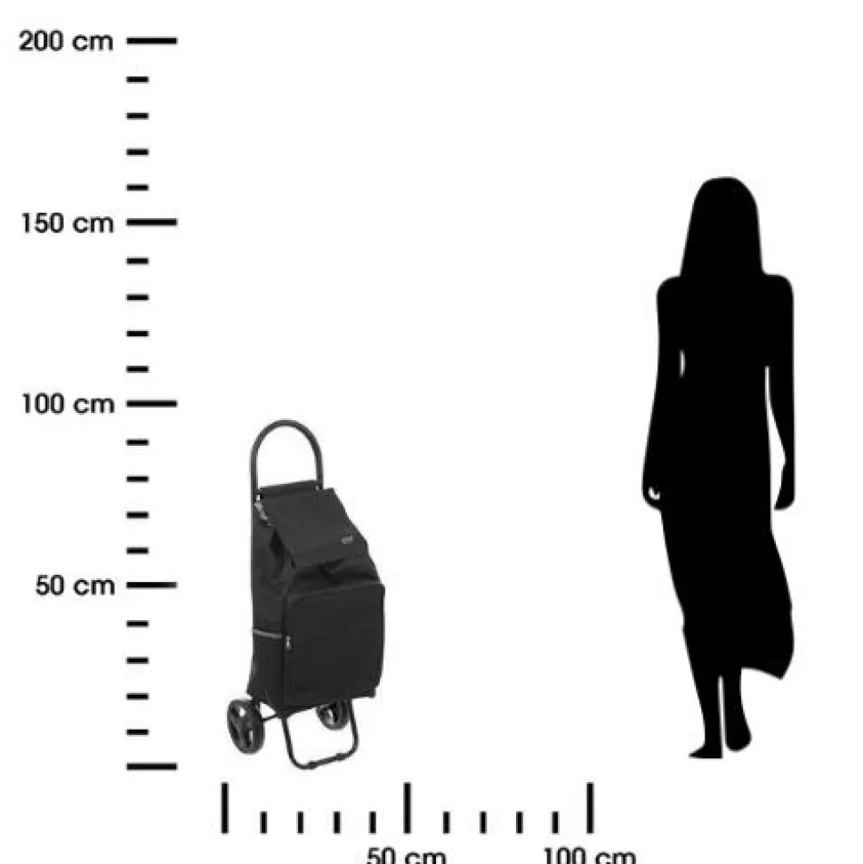 Wózek na zakupy Nomade czarny