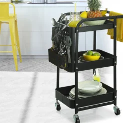 Wózek Perfo czarny metalowy