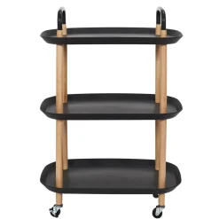 Wózek/ stolik Kaleo czarny/ naturalny