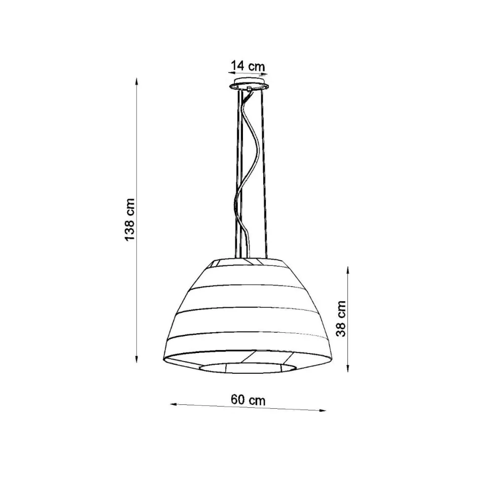 Żyrandol BELLA 60 czarny
