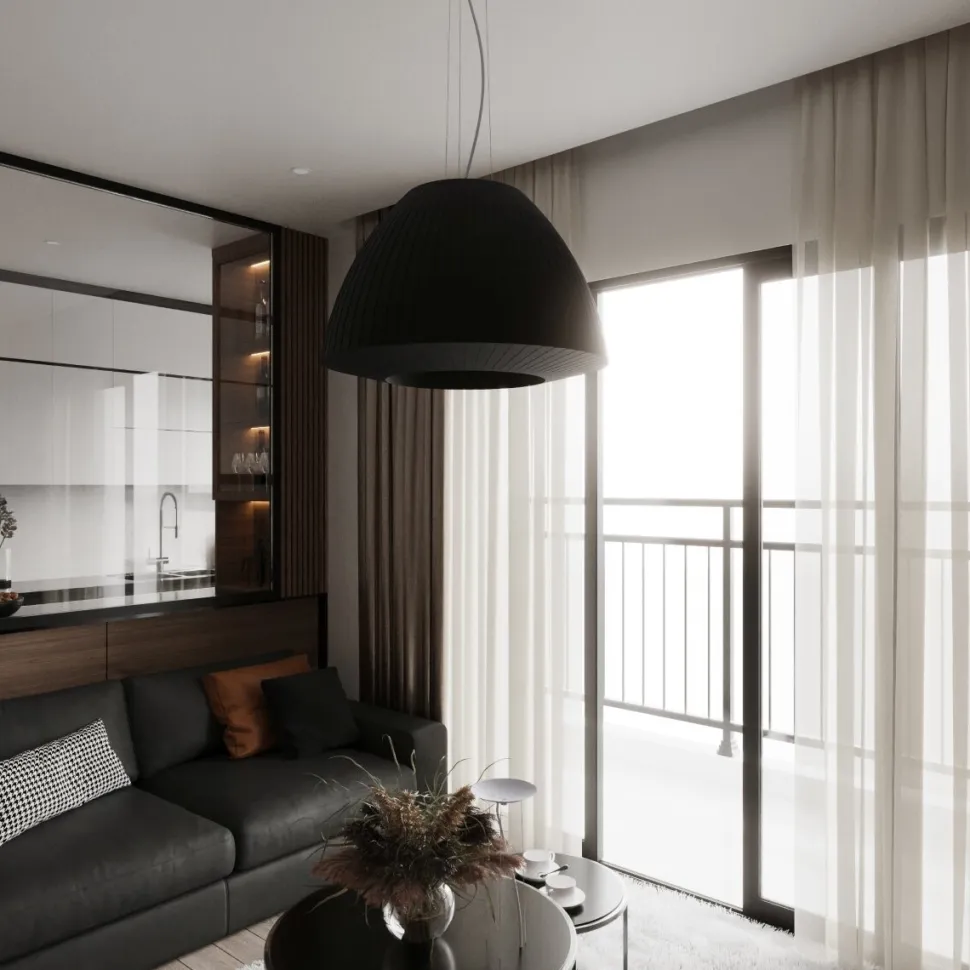 Żyrandol BELLA 60 czarny