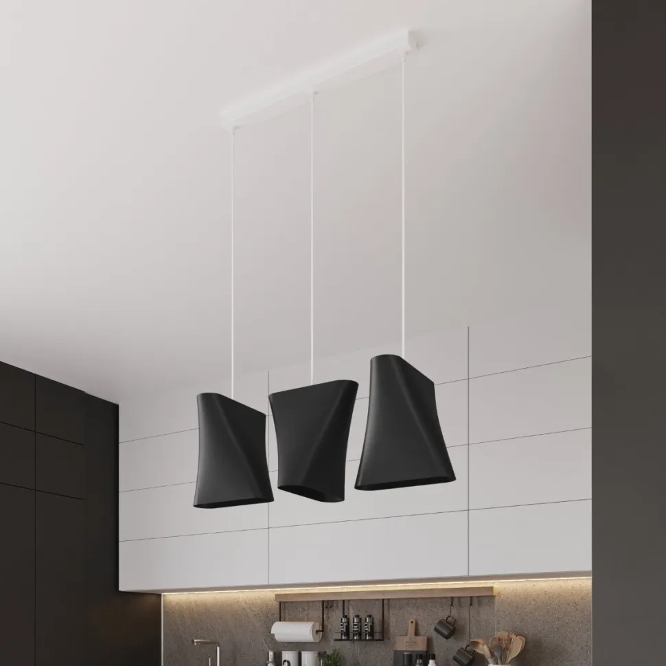 Żyrandol BLUM 3 czarny