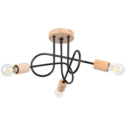 Żyrandol EMBER 3 czarny