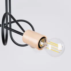 Żyrandol EMBER 3 czarny