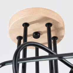 Żyrandol EMBER 5 czarny