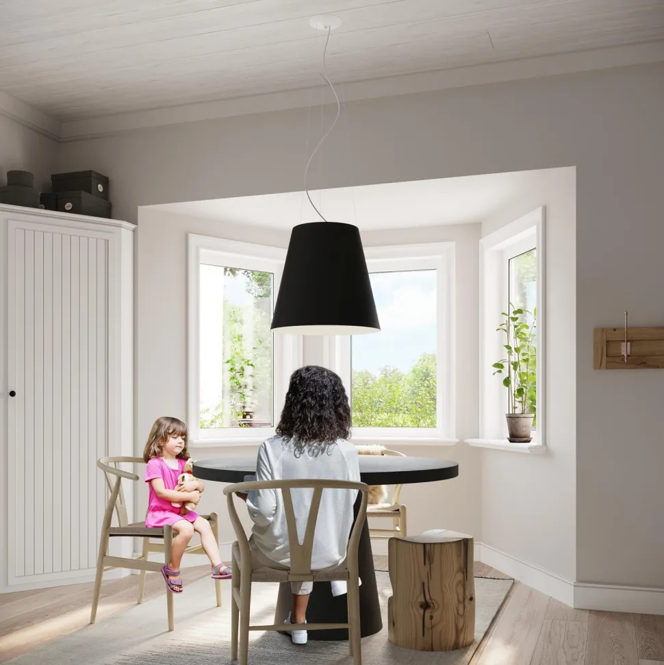 Żyrandol GENEVE 50 czarny