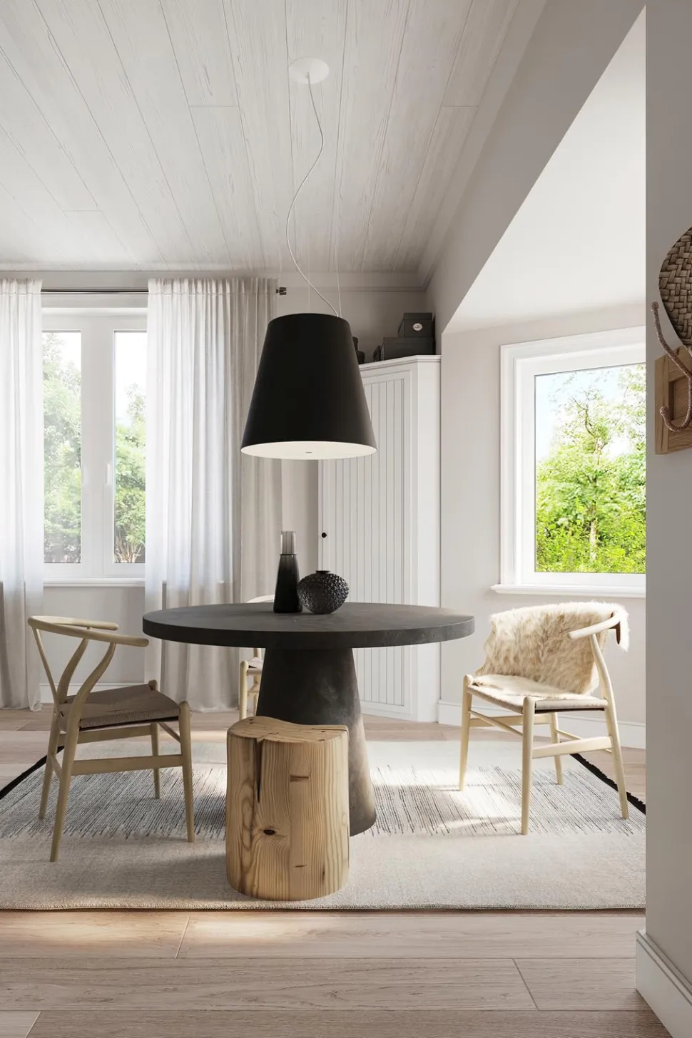 Żyrandol GENEVE 50 czarny