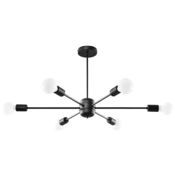 Żyrandol LANGO 6 czarny