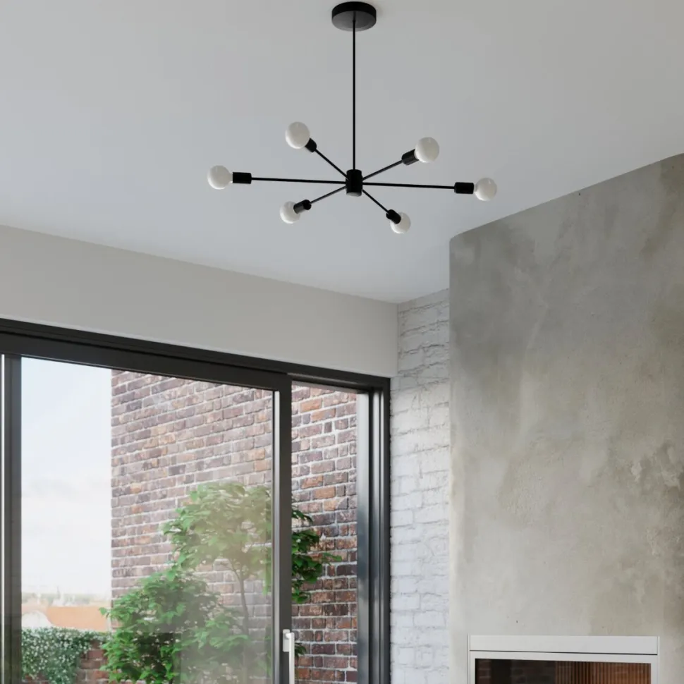 Żyrandol LANGO 3 czarny