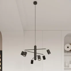 Żyrandol LEMMI 6 czarny