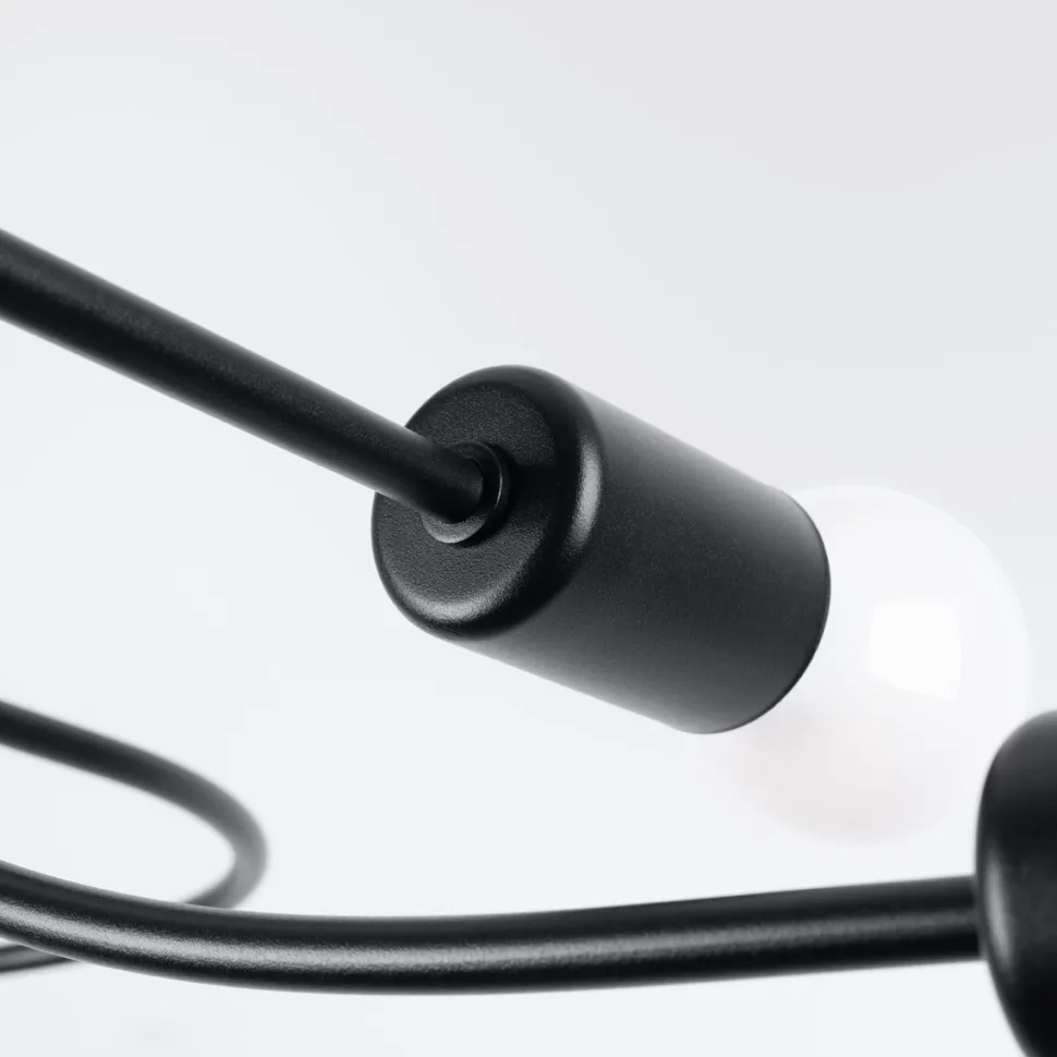 Żyrandol LEVAR 4 czarny