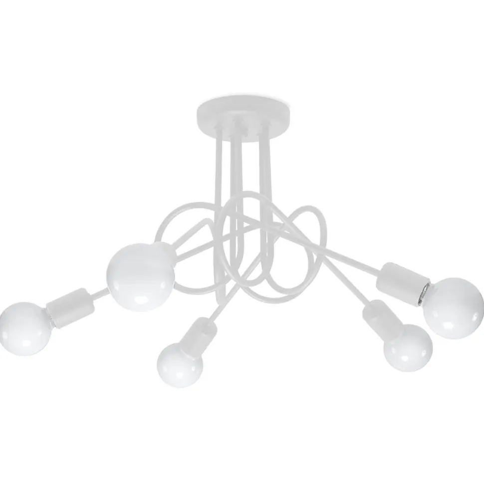 Żyrandol LOOP 5 biały