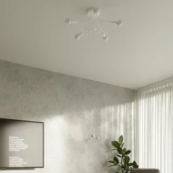 Żyrandol LOOP 5 biały