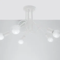 Żyrandol LOOP 5 biały