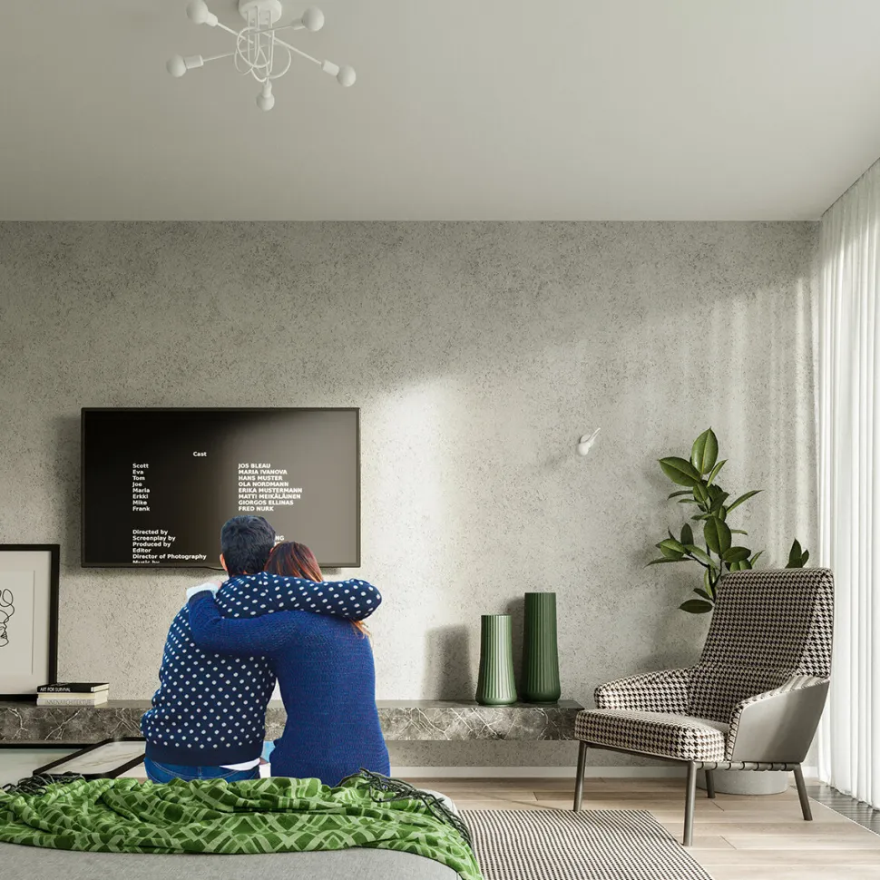 Żyrandol LOOP 5 biały