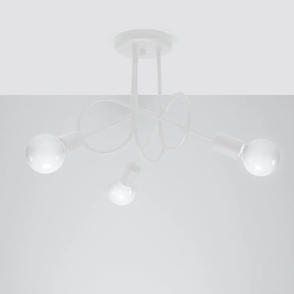 Żyrandol LOOP 3 biały