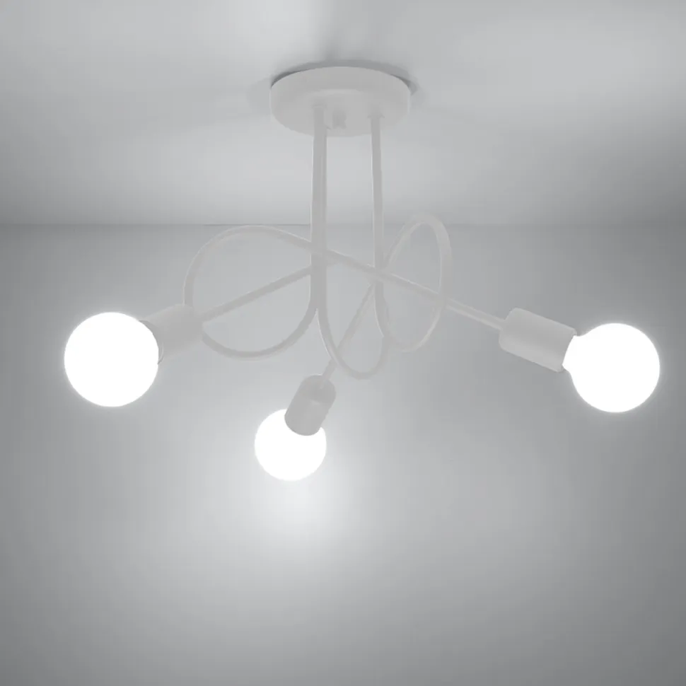 Żyrandol LOOP 3 biały
