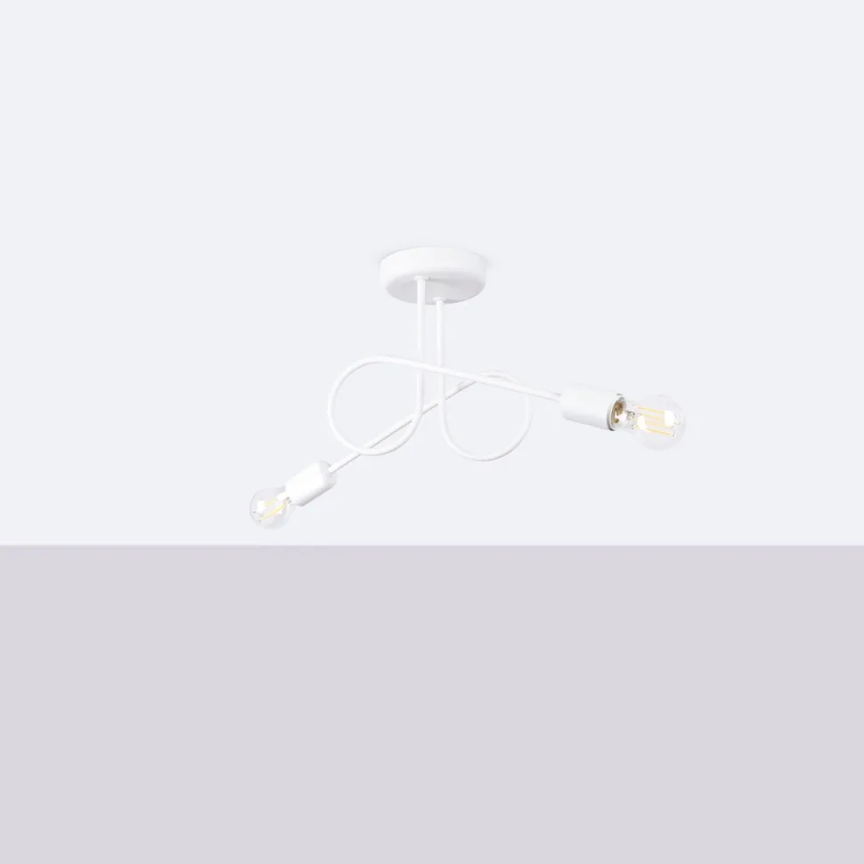 Żyrandol LOOP 2 biały