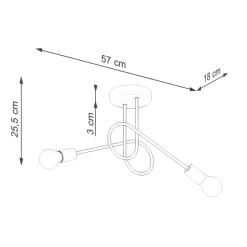 Żyrandol LOOP 2 biały