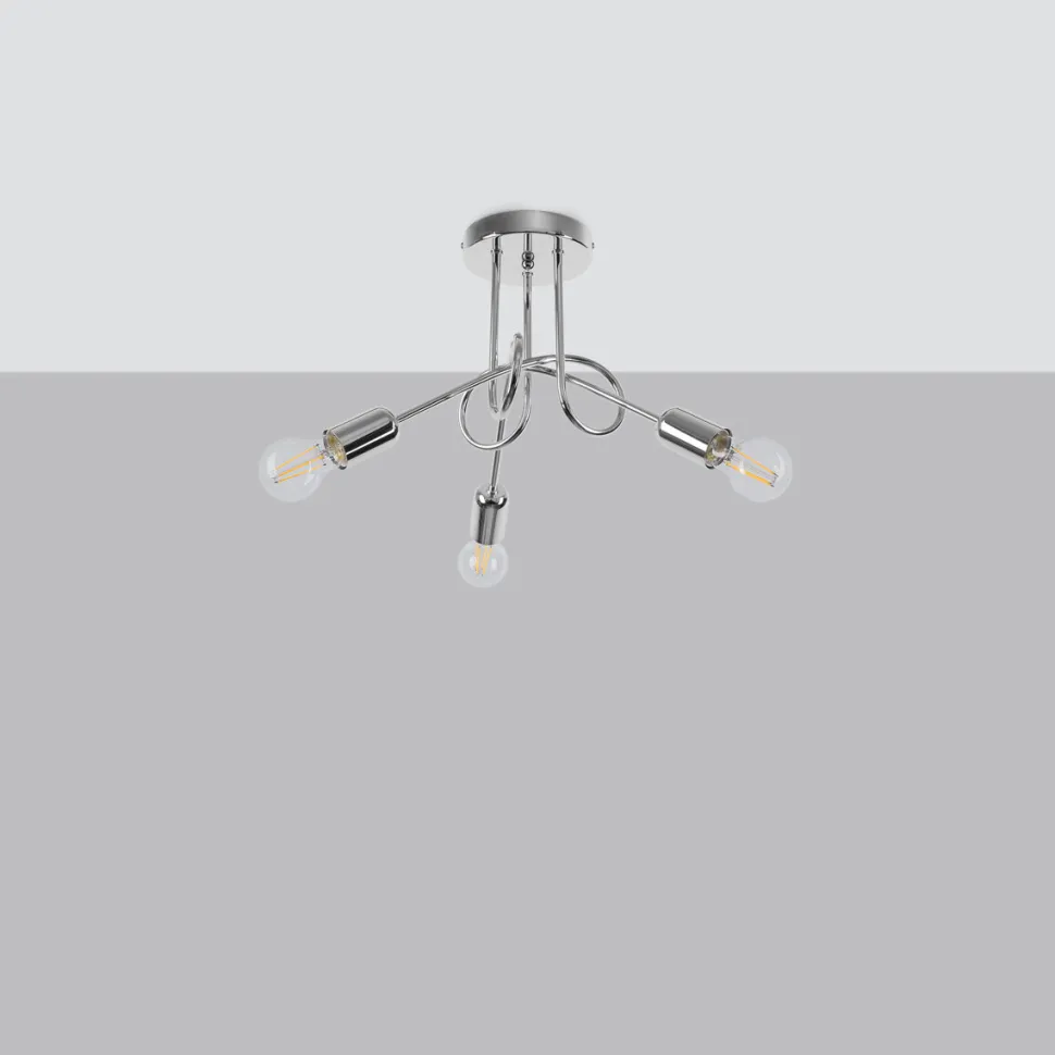 Żyrandol LOOP 3 chrom