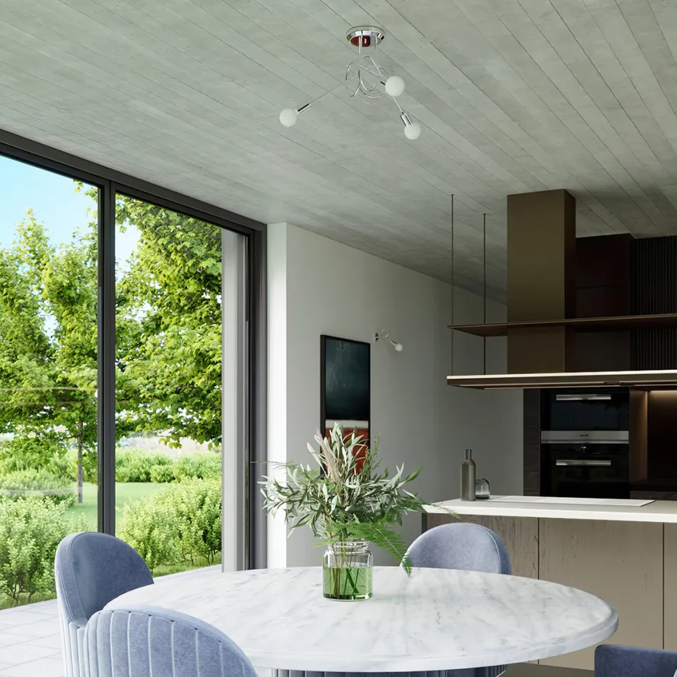 Żyrandol LOOP 3 chrom