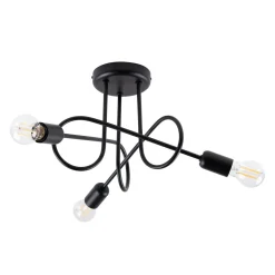 Żyrandol LOOP 3 czarny
