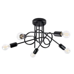 Żyrandol LOOP 5 czarny