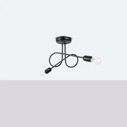 Żyrandol LOOP 2 czarny