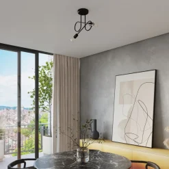 Żyrandol LOOP 2 czarny