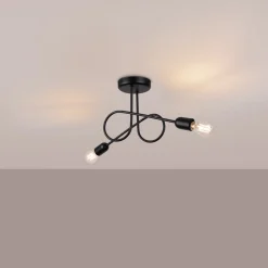 Żyrandol LOOP 2 czarny