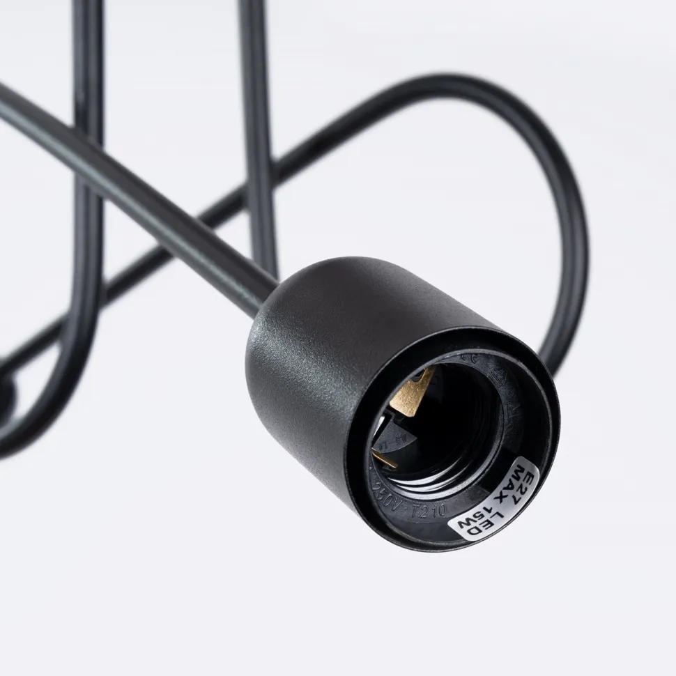 Żyrandol LOOP 2 czarny