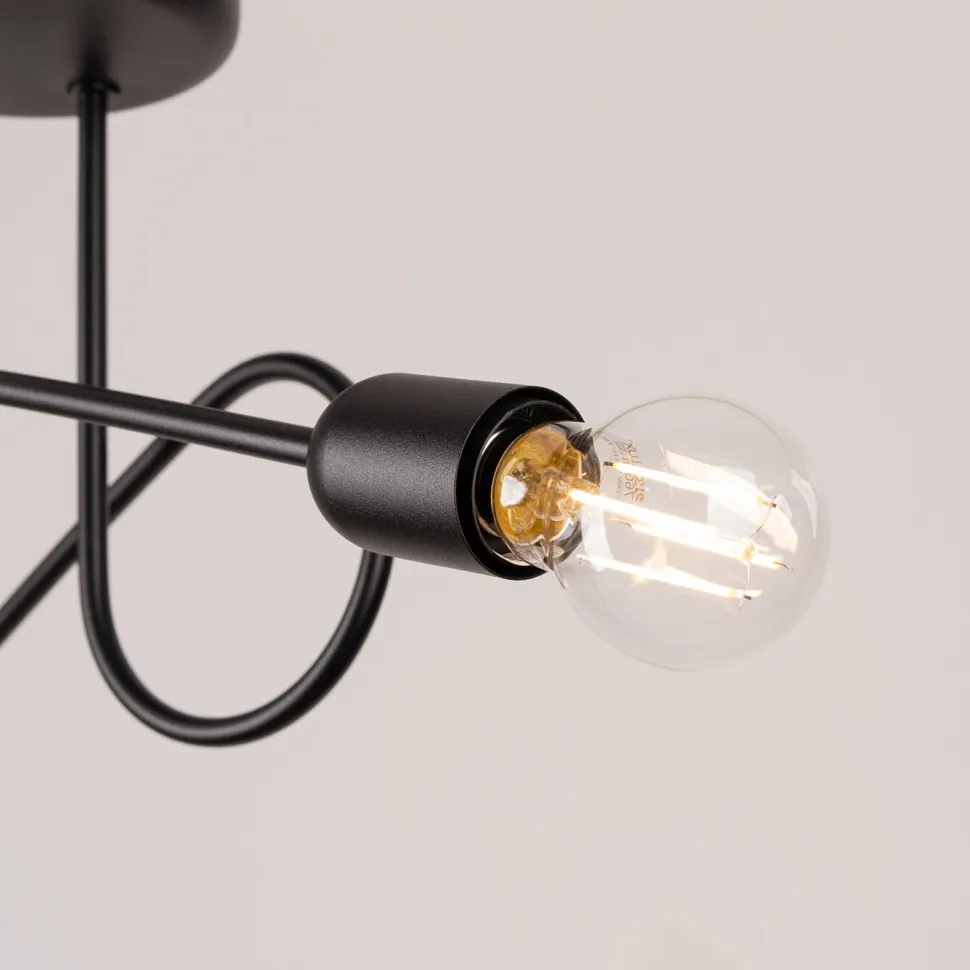 Żyrandol LOOP 2 czarny