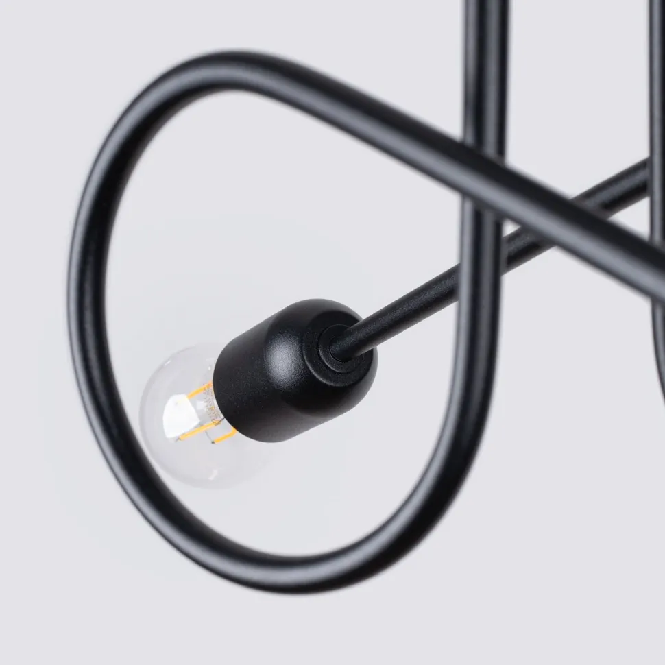 Żyrandol LOOP 2 czarny