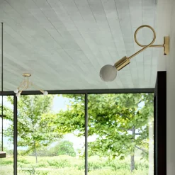 Żyrandol LOOP 5 złoty połysk