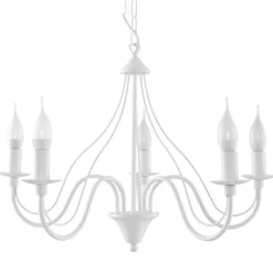 Żyrandol MINERWA 5 biały