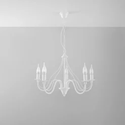 Żyrandol MINERWA 5 biały