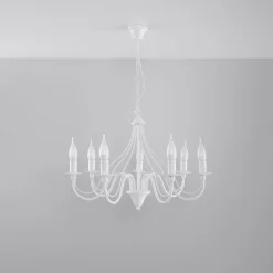Żyrandol MINERWA 7 biały