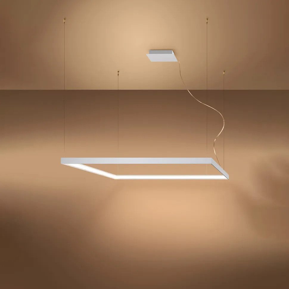 Żyrandol NELYA L biały LED 3000K