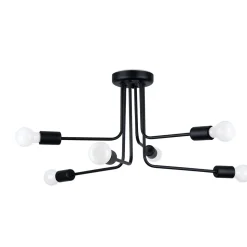 Żyrandol NORAH 6 czarny