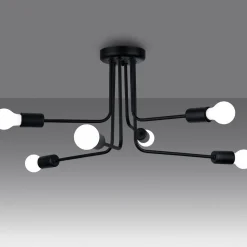 Żyrandol NORAH 6 czarny