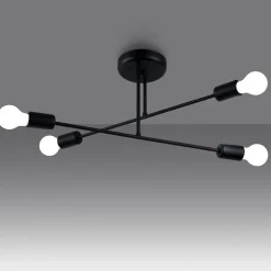 Żyrandol NORAH 4 czarny